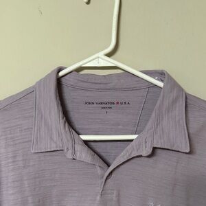 John Varvatos Men's Lavender Polo Shirt